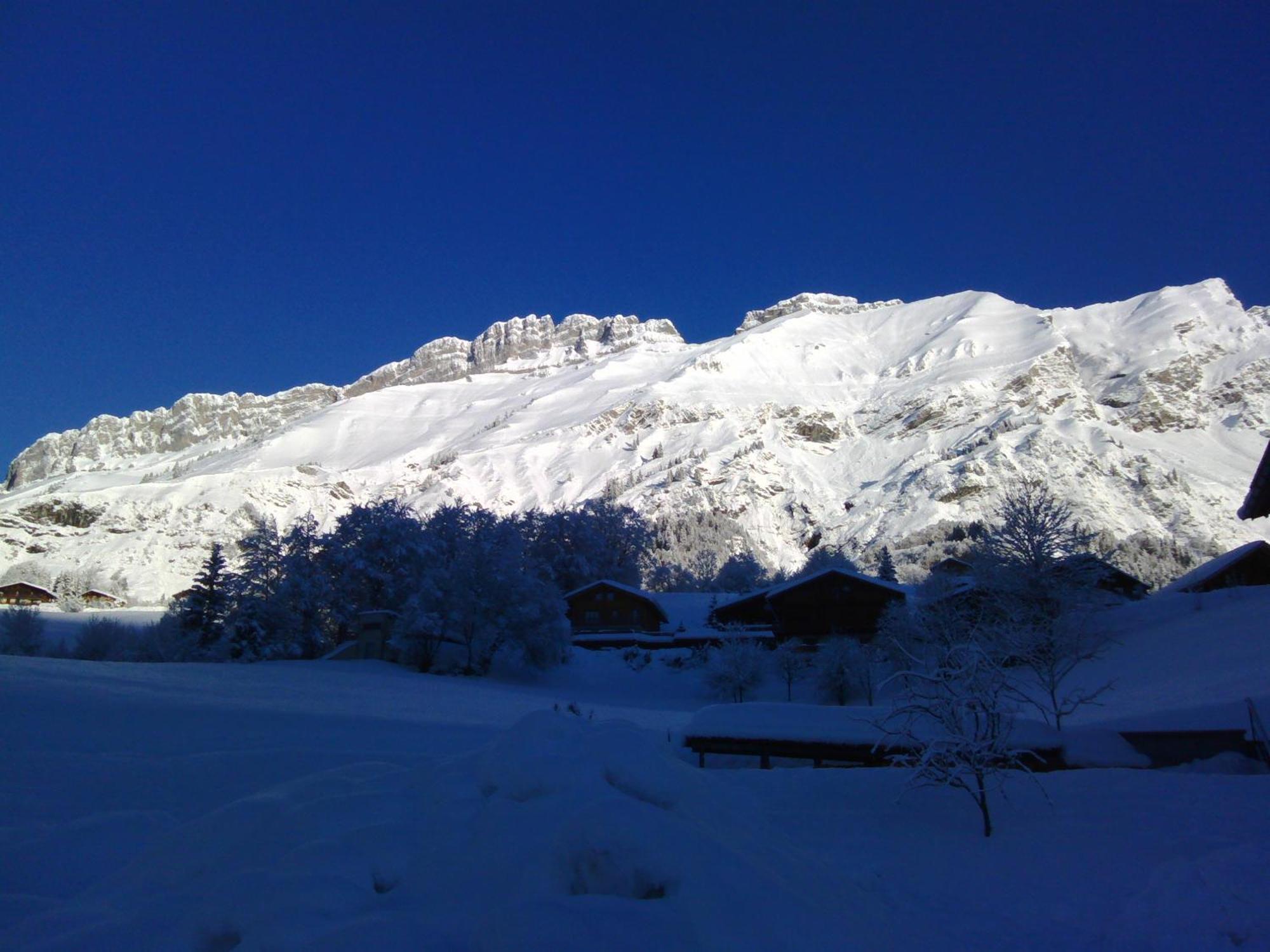 Le Foueustarle Appartement La Giettaz Buitenkant foto